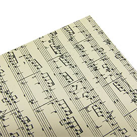 Bastelpapier A4 Musiknote creme